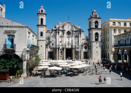 La Catedral de la Habana Plaza de la Catedral La Havane Cuba. Banque D'Images