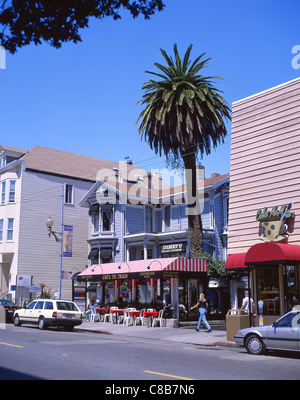 Restaurants sur Union Street, San Francisco, Californie, États-Unis d'Amérique Banque D'Images