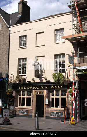 Le Baron de boeuf Pub Bridge Street Cambridge Banque D'Images