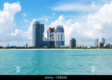 Le parc de South Pointe à South Beach, Florida (2011) Banque D'Images