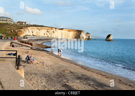 La baie d'eau douce sur l'île de Wight. Banque D'Images