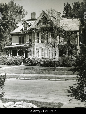 HARRY S. TRUMAN (1884-1972) 33e Président des Etats-Unis. La famille Truman accueil dans le Missouri en 1944 l'indépendance Banque D'Images