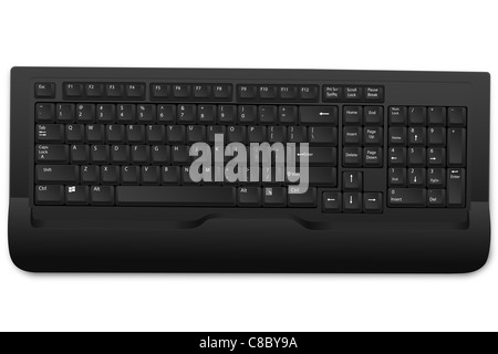 Illustration du clavier sur fond blanc Banque D'Images