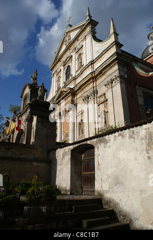 L'Église Saints Pierre et Paul à Cracovie avec l'une des plus belles d'élévation baroque dans le monde. Banque D'Images