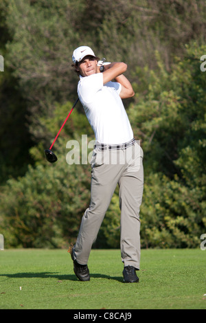 ProAm Golf Tournament - Rafa Nadal frappe la balle Banque D'Images