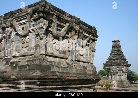 Penataran Hindu Temple, le plus grand complexe dans l'Est de Java Banque D'Images