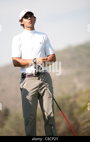 ProAm Golf Tournament - Rafa Nadal analyse les cours Banque D'Images