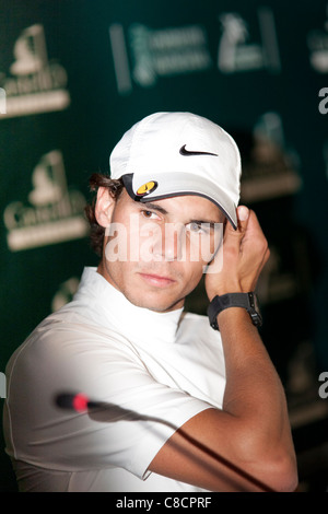 ProAm Golf Tournament - Rafa Nadal dans la salle de conférence Banque D'Images