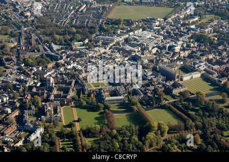 La ville de Cambridge en Angleterre à partir de l'air Banque D'Images