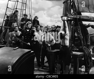 MICHAEL REDGRAVE, Richard Attenborough, RONALD SHINER, DANNY GREEN, L'HOMME À L'INTÉRIEUR, 1947 Banque D'Images