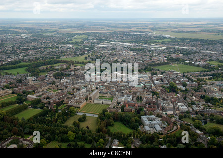 La ville de Cambridge en Angleterre à partir de l'air Banque D'Images