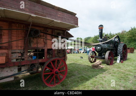 Mise sous tension du moteur de traction batteuse Banque D'Images