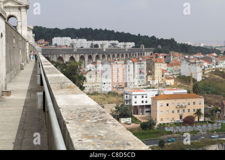 Águas Livres 'Aqueduc Aqueduto das Águas Livres' Banque D'Images