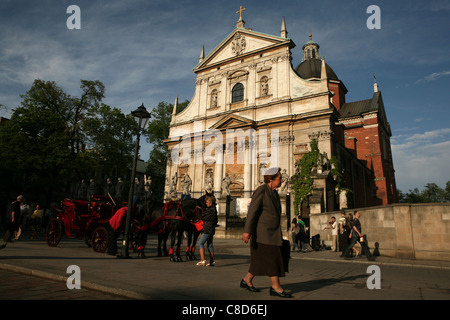 L'Église Saints Pierre et Paul dans la vieille ville de Cracovie, Pologne. Banque D'Images