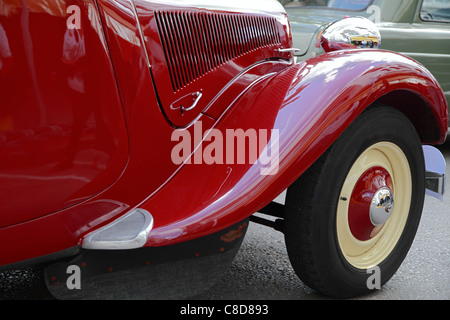 Vintage Citroen, avant detail Banque D'Images