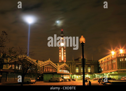 Terminal Hoboken sur l'Hudson. Banque D'Images