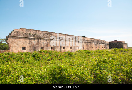 Floride, Gulf Breeze, Gulf Islands National Seashore, Fort Pickens, construit 1829-1834, utilisé jusqu'en 1947 Banque D'Images