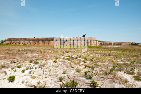 Floride, Gulf Breeze, Gulf Islands National Seashore, Fort Pickens, construit 1829-1834, utilisé jusqu'en 1947 Banque D'Images