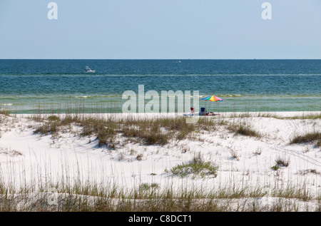 Floride, Gulf Breeze, Gulf Islands National Seashore, plage publique Banque D'Images