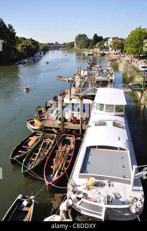 Rivière Thames pont de Richmond, Richmond, Richmond upon Thames, Grand Londres, Angleterre, Royaume-Uni Banque D'Images