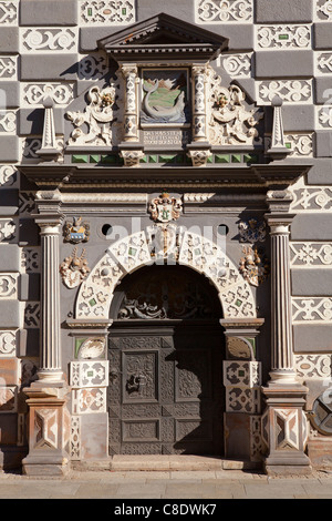 Chambre Zum Stockfisch (musée de la ville), d'Erfurt, Thuringe, Allemagne Banque D'Images