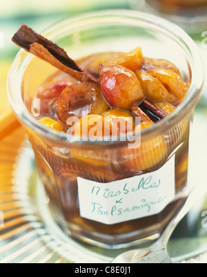 Confiture de Mirabelle Banque D'Images