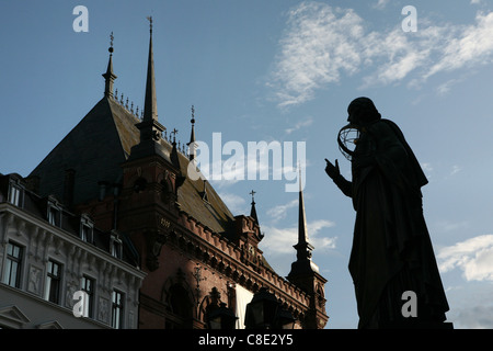 Monument à l'astronome polonais Nicolas Copernic à Torun, Pologne. Banque D'Images