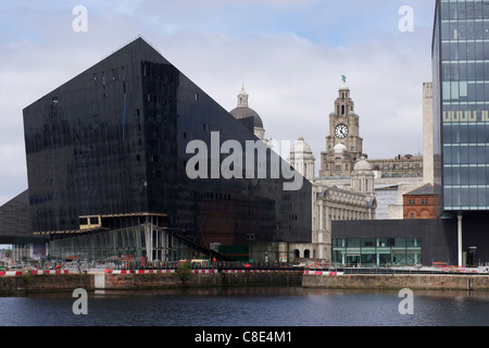 Liverpool Waterfront (finition encore Mann Island Construction) Banque D'Images