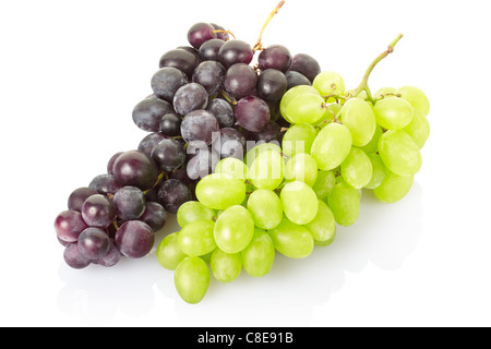 Fruit de raisin rouge et vert Banque D'Images