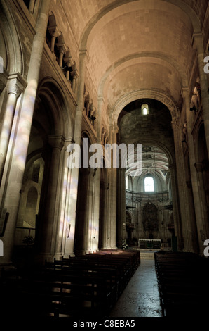 Intérieur de la cathédrale de Saint Pierre et Paul Nantes France Banque D'Images