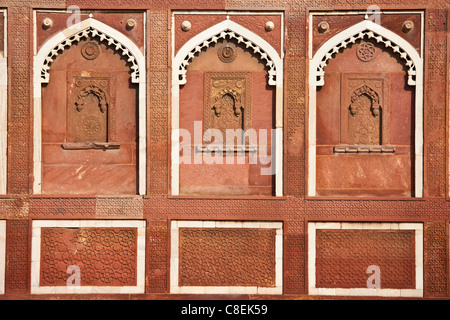 Fort d'agra le Jahangir Mahal, zenana palace residence des Rajput femmes d'Empereur moghol Akbar Banque D'Images