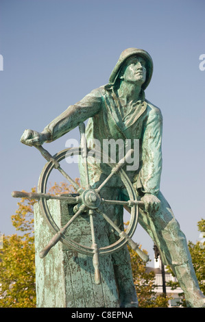 Le monument aux pêcheurs à Gloucester, Massachusetts, New England, United States of America Banque D'Images