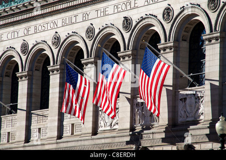 Bibliothèque publique de Boston, Boston, Massachusetts, New England, United States of America Banque D'Images