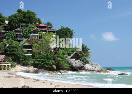Maison de vacances près de la plage des huttes Banque D'Images