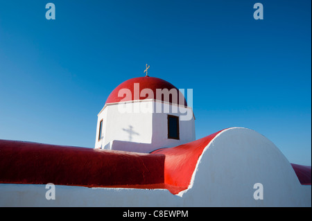 Monastère Panagia Tourliani, Ano Mera, Mykonos, Cyclades, îles grecques, Grèce Banque D'Images