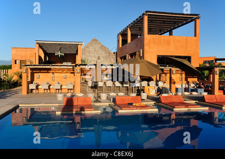 Piscine, Rancho Pescadero, Hotel, Pescadero, près de Todos Santos, Baja California Sur, de Baja, en Californie, Sur, au Mexique, l'Amérique moyenne, Banque D'Images