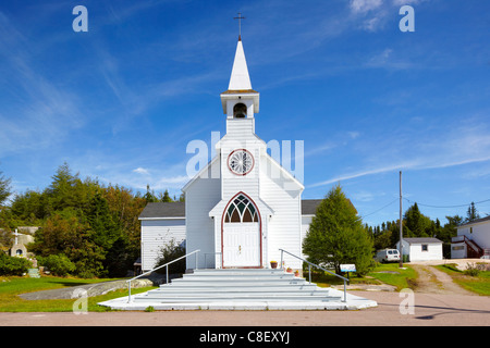 Église Saint-François-Régis, Baie-Johan-Beetz, Québec, Canada Banque D'Images