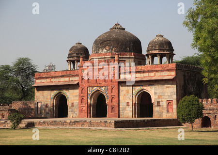 La mosquée d'Isa Khan Niyazi, une partie de la Tombe de Humayun, Delhi, Inde complexe Banque D'Images