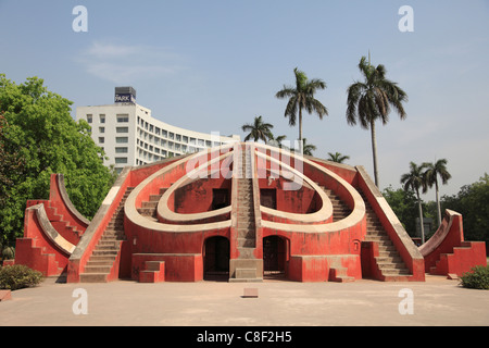 Jantar Mantar, observatoire astronomique, Delhi, Uttar Pradesh, Inde Banque D'Images