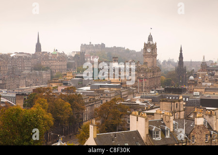 La ville d'Edimbourg de Calton Hill, Édimbourg, Écosse, Royaume-Uni Banque D'Images