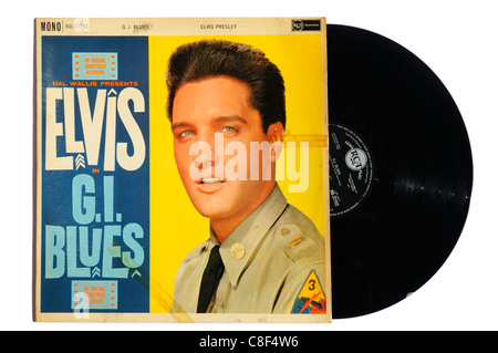 Elvis Presley GI album Blues Banque D'Images