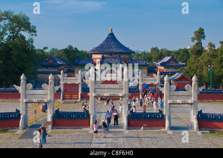 Le Temple du Ciel, UNESCO World Heritage Site, Beijing, Chine Banque D'Images