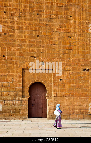 Le Maroc, l'Afrique du Nord, Afrique, Rabat, Mohamed, V, d'un mausolée, Wacke, entrée privée Banque D'Images