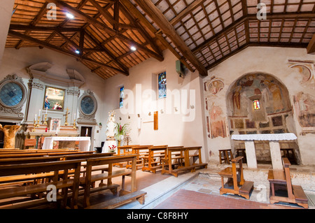 Eglise de Saint Fabiano, Sanctuaire franciscain de La Foresta, Rieti, Latium (lazio, Italie Banque D'Images