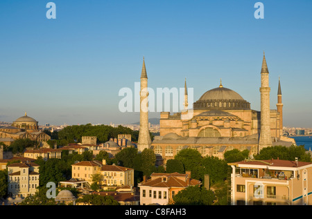 Sainte-sophie (Aya Sofya) un monument byzantin datant de 532AD, UNESCO World Heritage Site, Sultanahmet, Istanbul, Turquie Banque D'Images