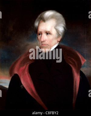 Andrew Jackson (15 mars 1767 - 8 juin 1845) a été le septième président des États-Unis (1829-1837). Banque D'Images