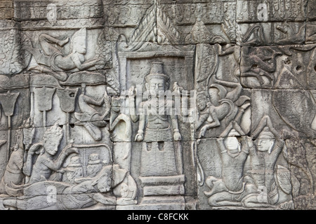L'Asie, Cambodge, Siem Reap, Angkor, Angkor Wat, Angkor Thom, Bayon, temple Bayon, Rayamana, UNESCO, UNESCO World Heritage Sites, Banque D'Images