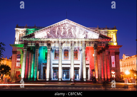 Teatro Degollado, Guadalajara, Mexique Banque D'Images