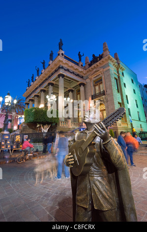 Théâtre Juarez, Guanajuato, UNESCO World Heritage Site, état de Guanajuato, Mexique Banque D'Images