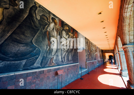 Murales de Antiguo Colegio de San Ildefonso, District Fédéral, Mexico City, Mexico Banque D'Images